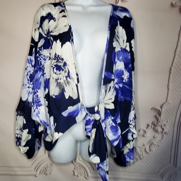 7Th Avenue Design Studio Tops - 7th Avenue Design Studio Front Tie Top Size XL